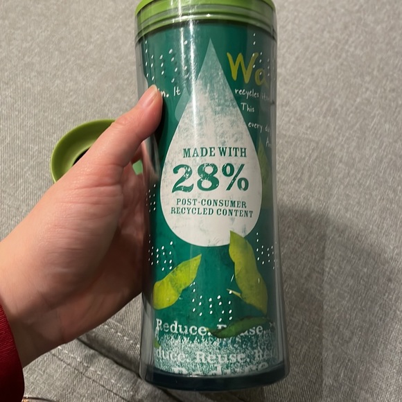 Starbucks Green Reduce Reuse Recycle Travel Coffee Mug Tumbler - Picture 5 of 8